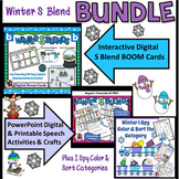 Winter S Blend Sentences, BOOM Cards, I SPY & Craft BUNDLE