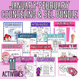 Winter SEL & Counseling Activity and Lesson Bundle January