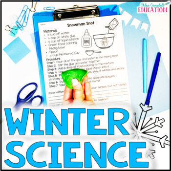 Preview of Winter STEM Activities - January Science Experiments  - Winter & Snow Science