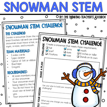 ⛄ FUN Snowman Launcher - Winter STEM Activities for Preschoolers