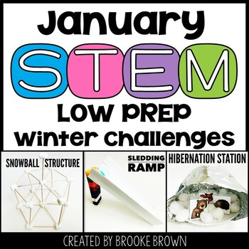 Preview of Winter STEM Activities and Challenges (January) BUNDLE