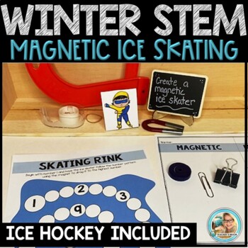 Preview of Back to School After Winter Break STEM Activities Winter Challenge | Ice Skating
