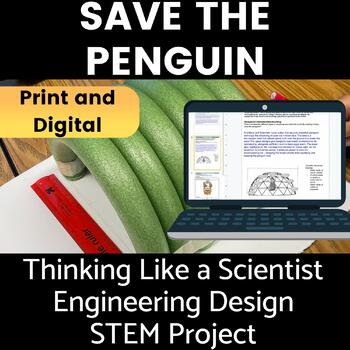 Preview of Winter STEM activity Save the Penguin Challenge - Engineering Design Process