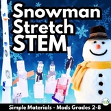 Winter STEM or Christmas STEM Activity - Snowman Stretch S