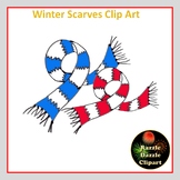 Winter Scarves Clipart - Personal or Commercial Use
