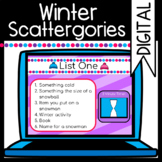 Winter Scattergories: Digital/Virtual/ Zoom Game