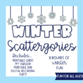 Winter Scattergories (Print AND Digital) | Winter Game for