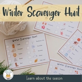 Winter Scavenger Hunt - Indoor & Outdoor Winter Game for E