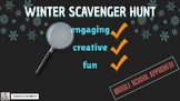 Winter Scavenger Hunt! Middle School Game