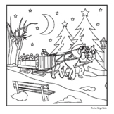 Winter Scenes Coloring Pages Printable
