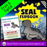 Winter Science Activities | Seal Animal Research Flipbook 