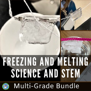 Preview of Properties Of Water Science and STEM | Dangling Ice Experiment | K-5 PBL Bundle