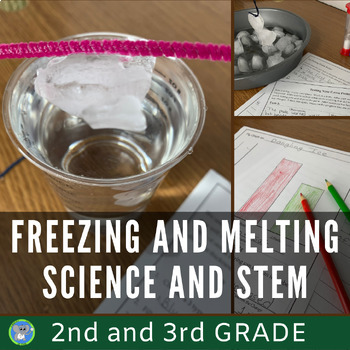 Preview of Freezing And Melting Points Ice Science And STEM | Winter Activities | Grade 2 3