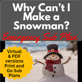 Preview of Winter Science Reading Comprehension Sub Plan Friendly