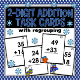 2-Digit Addition (with regrouping) Task Cards