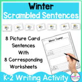 Winter Scrambled Sentences FUN Building Sentences | Writin