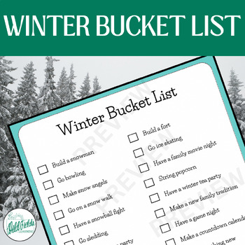 Preview of Winter Season Bucket List