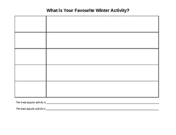 Preview of Winter Season Graphing Worksheet