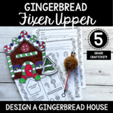 Winter Seasonal Math Craft Multiplying Decimals Gingerbread House