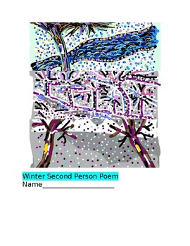 Preview of Winter Second Person Poem Narrative Task Writing