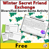 Winter Secret Friend Exchange | Editable | Diversified  Se