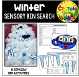 Winter Sensory Bin Search