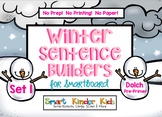 Winter Sentence Builders for Smartboard Set 1 Pre-Primer D