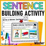 Winter Sentence Building Activity - Kindergarten Winter Li