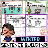 Winter Sentence Building | Print & Digital | Google Slides