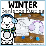 Winter Sentence Building Puzzles and Worksheets