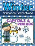 Winter Sentence Corrections Mini-Packet (Capitals & Periods Only)