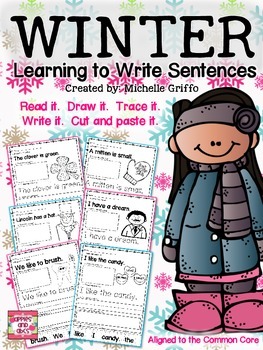 Preview of Winter Sentence Printables