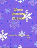 Winter Sentence Scramble