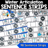 Winter Speech Therapy Articulation Silly Strips, KID FAVORITE!