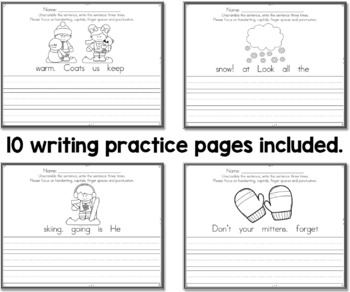 Winter Sentence Writing Practice - Fix it! Read it! Write it! by ...
