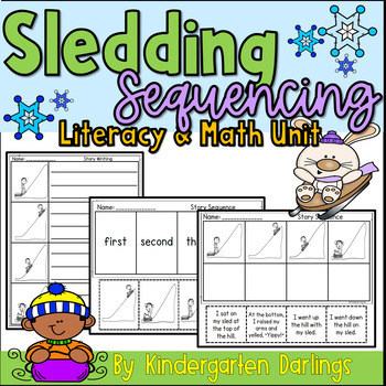 Preview of Winter Sequencing Literacy and Math Unit for Kindergarten & First Grade