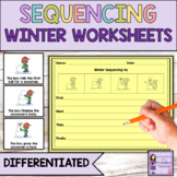 Winter Sequencing Worksheets for Second and Third Graders 