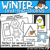 Winter Shapes - Find the Room - January Math Centers