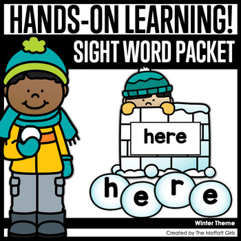 Preview of Winter Sight Word Packet