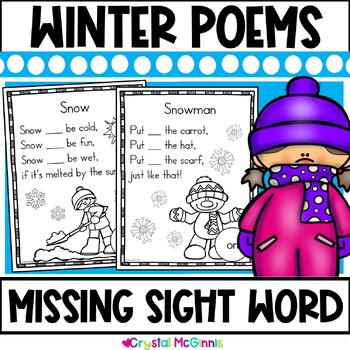 17 Winter Themed Sight Word Poems 