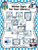 Winter Signs for Your Library Media Center