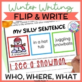 Winter Silly Sentences (Flip and Write) Build a Sentence |