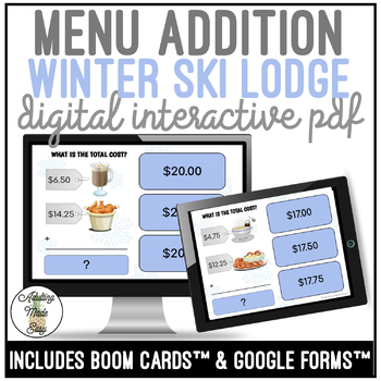 Preview of Winter Ski Lodge Addition Digital Interactive Activity