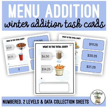 Preview of Winter Ski Lodge Addition Task Cards
