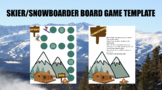 Winter Skier/Snowboarder Board Game Template