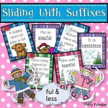 Preview of Winter Sliding Through Suffixes