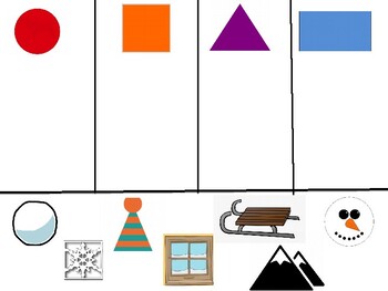 Preview of Winter Smartboard Shape Match 2020 Edition