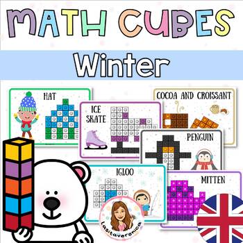 Preview of Winter Snap Cubes / Winter math cubes / January Morning tubs