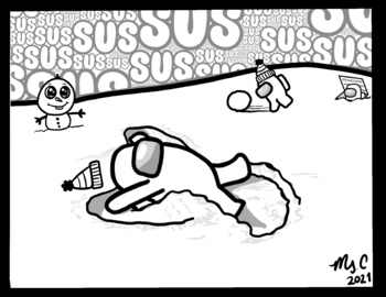 Among Us Coloring Pages Printable Angel - Printables Free Coloring