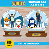 Winter Snow Globe Add Your Own Photo Activity Crafts Bulle